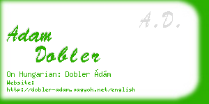 adam dobler business card